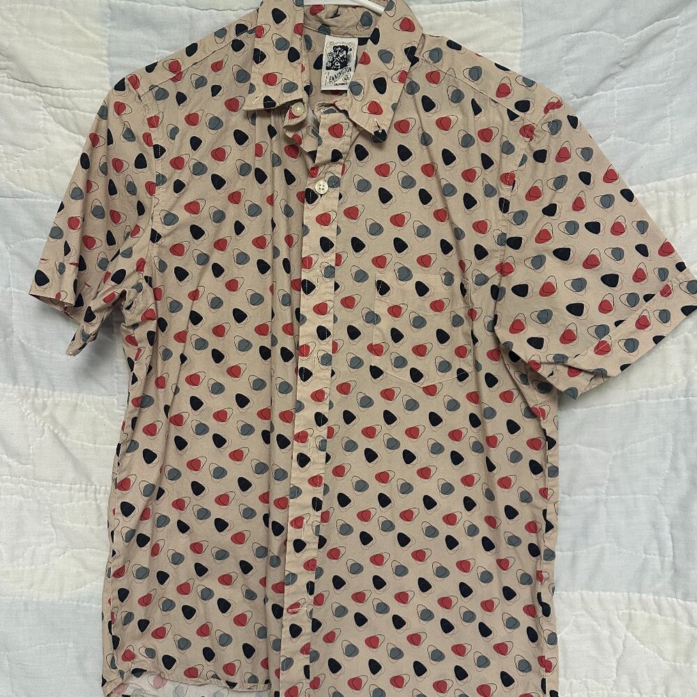 Mid Century Pattern Button UP Men's Shirt